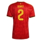 Belgija Zeno Debast #2 Replike Domaci Dres SP 2026 Kratak Rukav